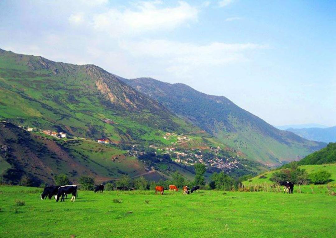 مراتع سرسبز روستاهای اطراف چالوس