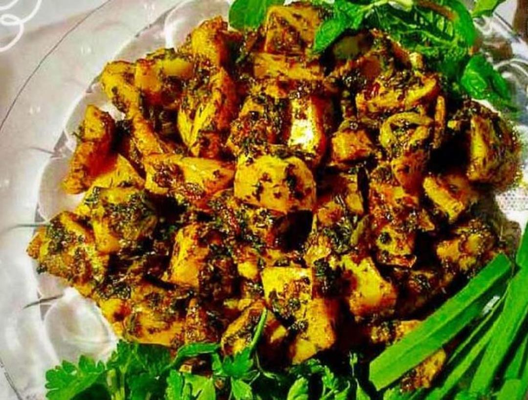 خوراک عنکاس یا ماهی مرکب در بندر عباس