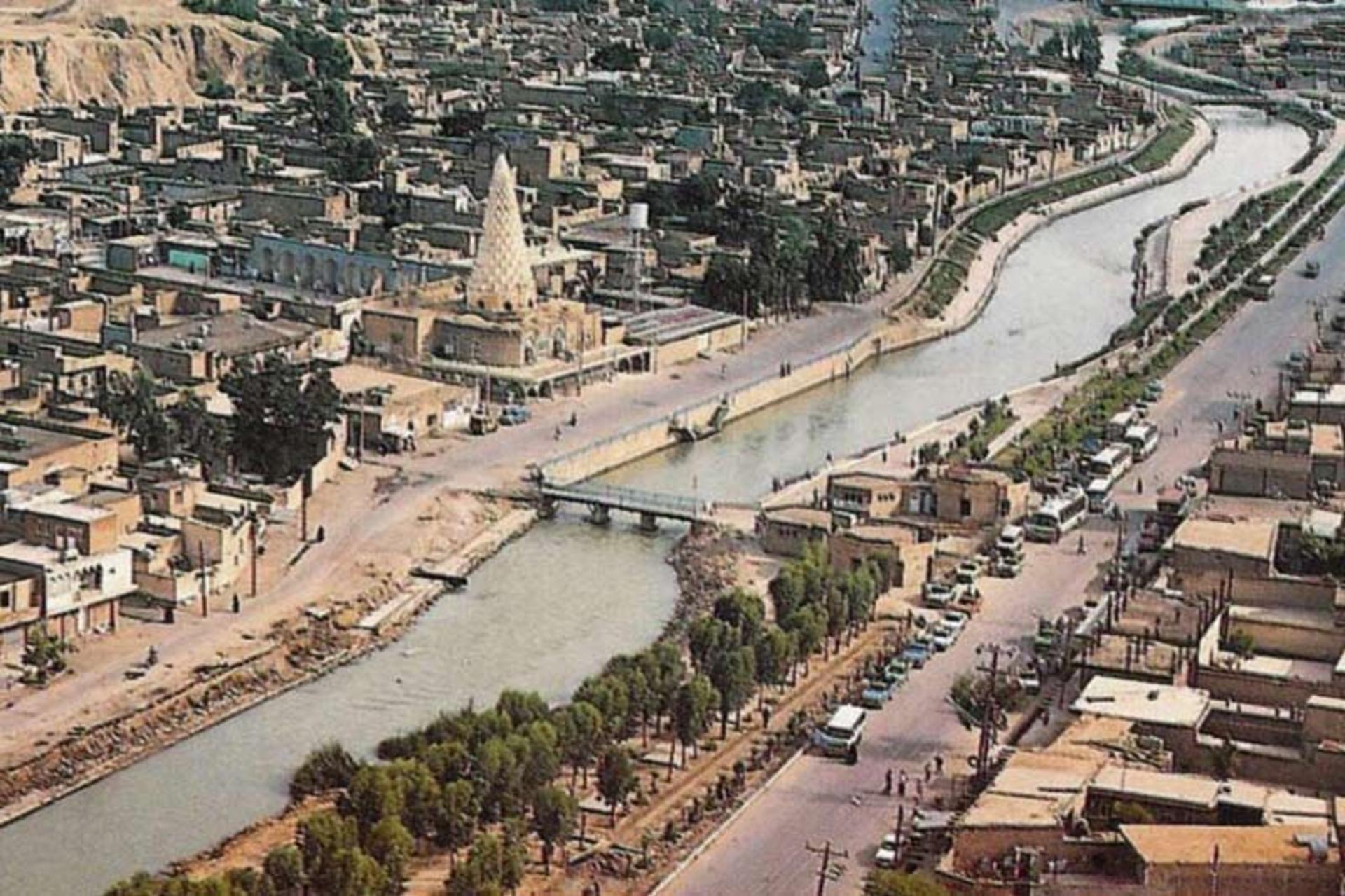 نمایی هوایی از شهر باستانی شوش