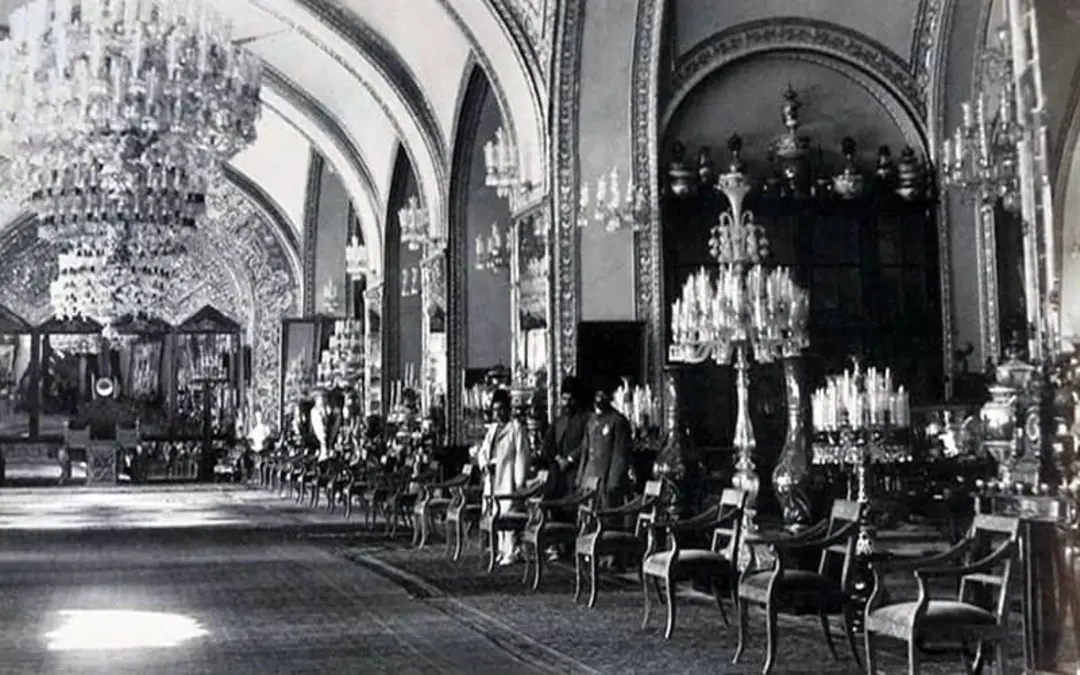 عکسی قدیمی از کاخ گلستان
