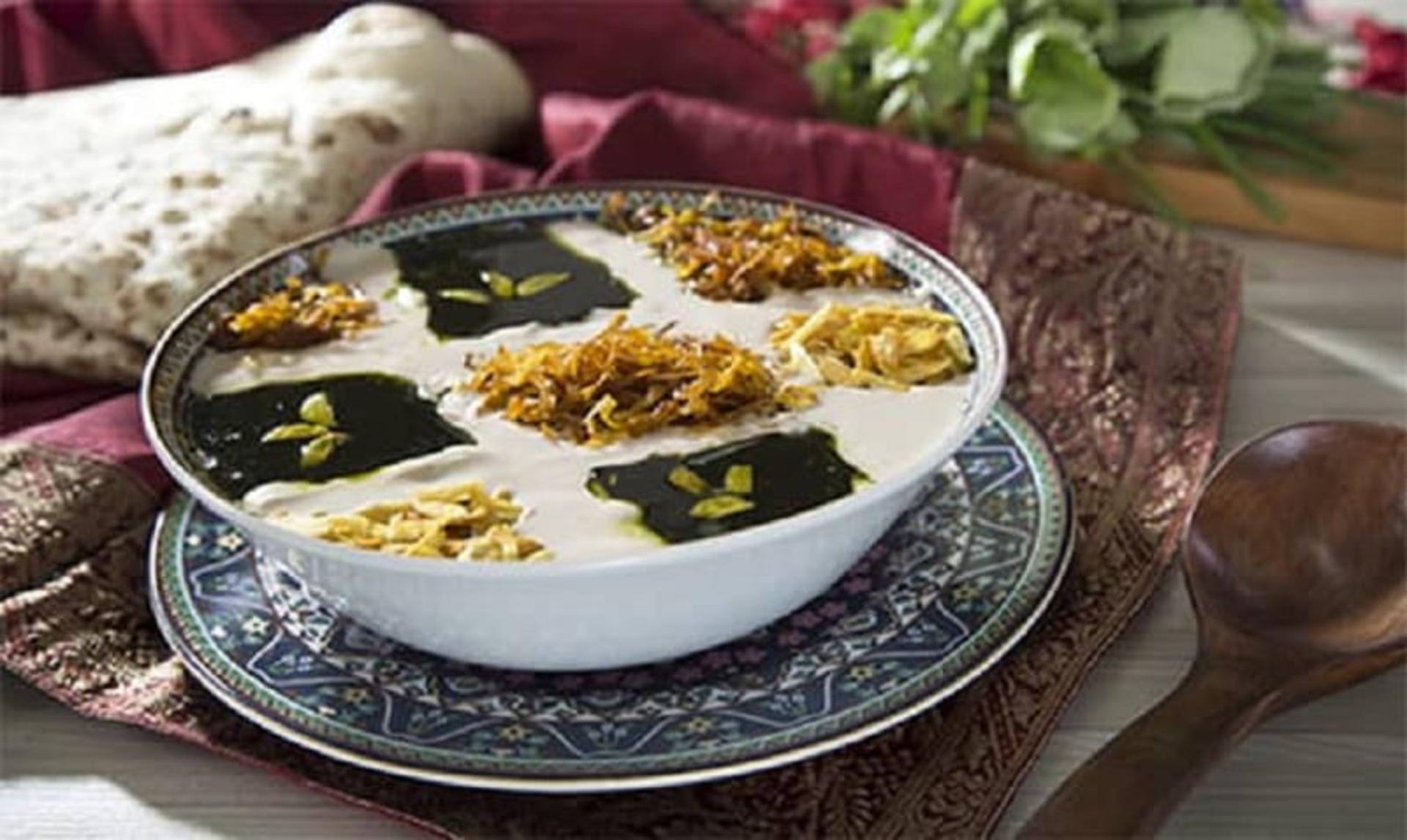تزئین آش رشته