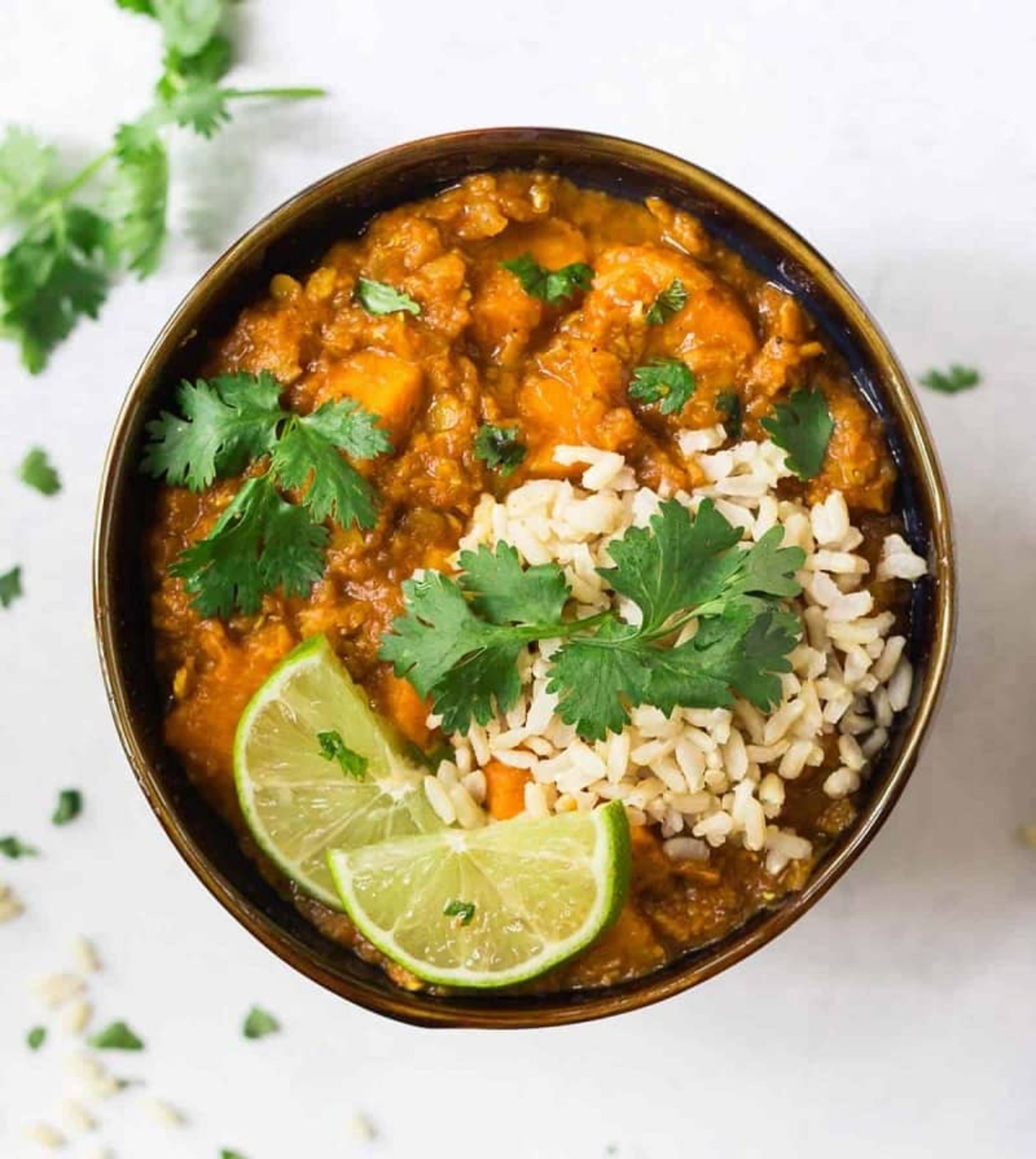 خورش عدس قرمز کاری 