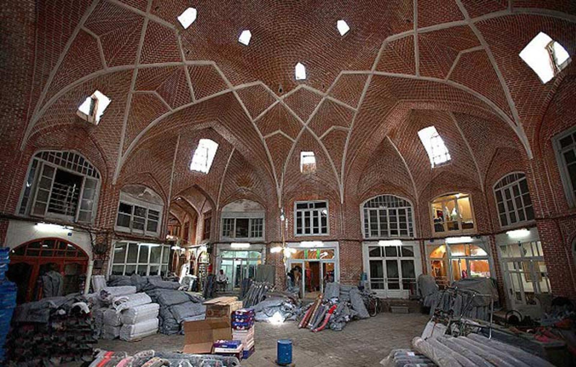 معماری داخلی زیبا در بازار تاریخی تبریز