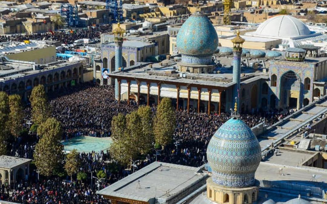 تصویر هوایی هر دو حرم شاهچراغ (ع)
