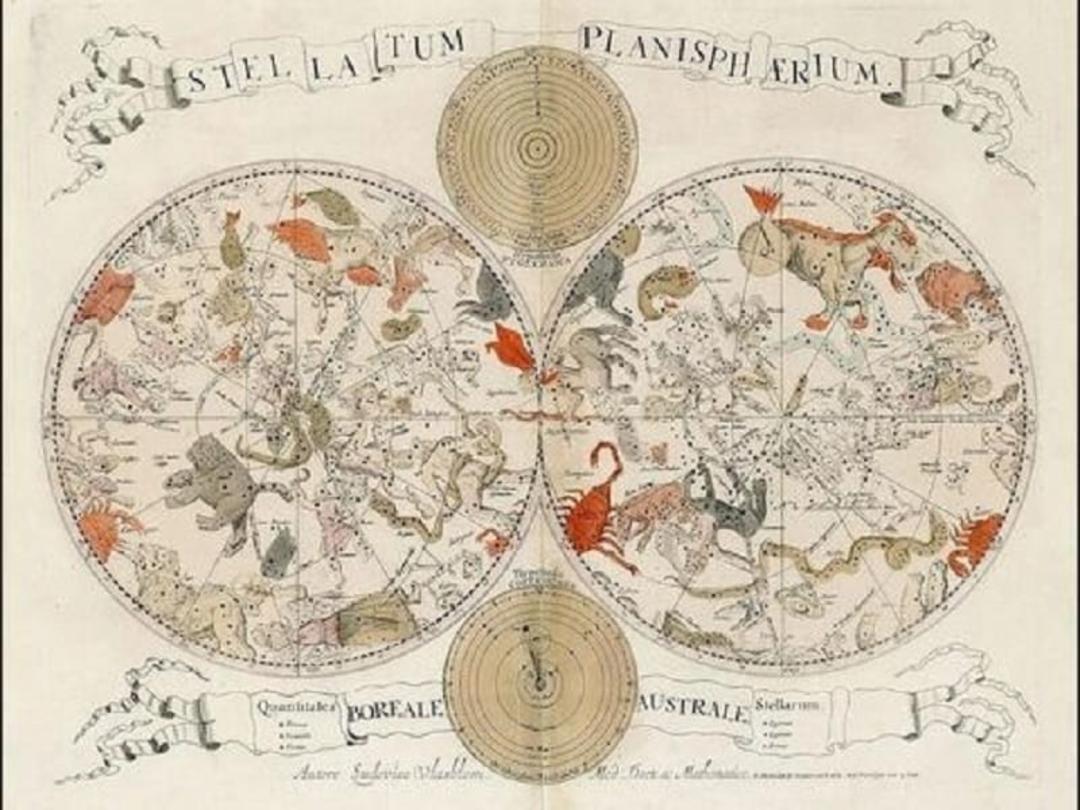 نقشه سماوی (Celestial Map)؛ سال ۱۶۷۵