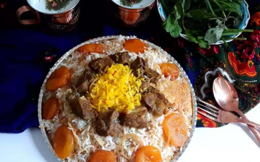 رشته پلو با قیسی