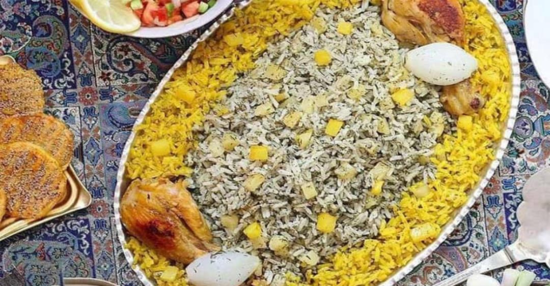 طرز تهیه سیب پلو کرمانشاهی