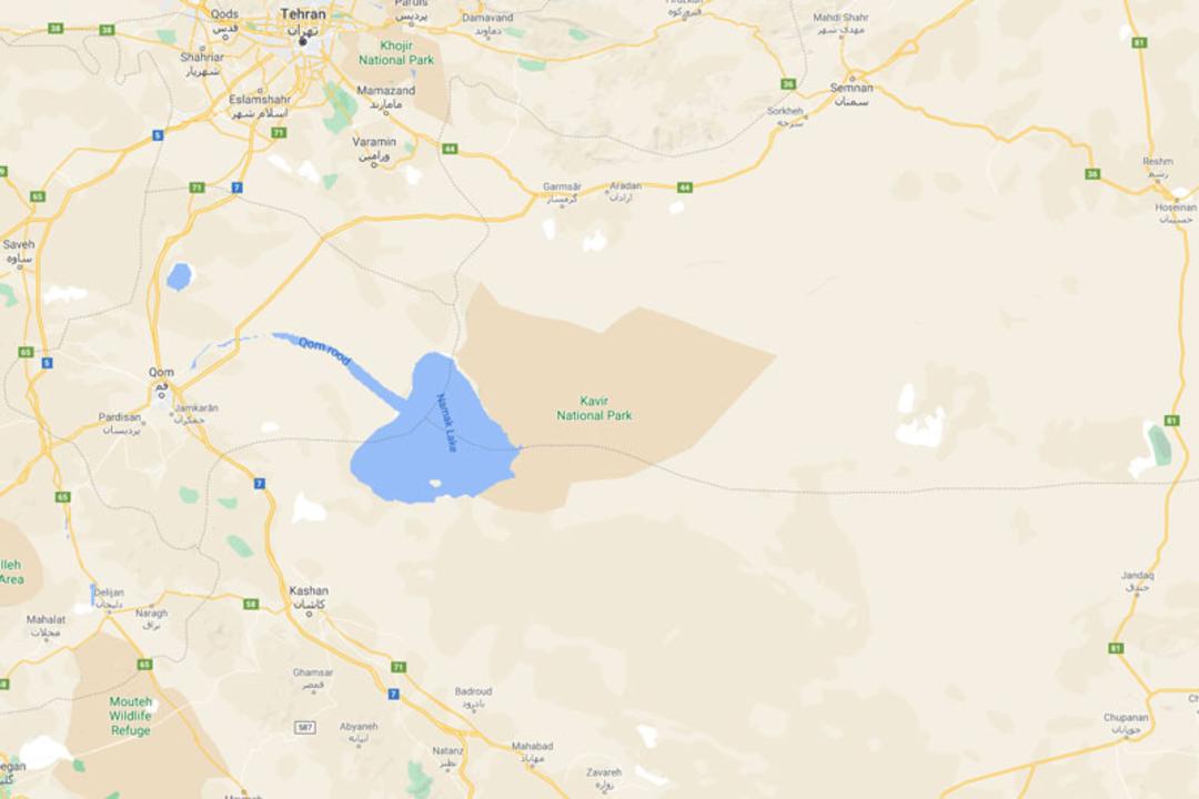 موقعیت جغرافیایی پارک ملی کویر