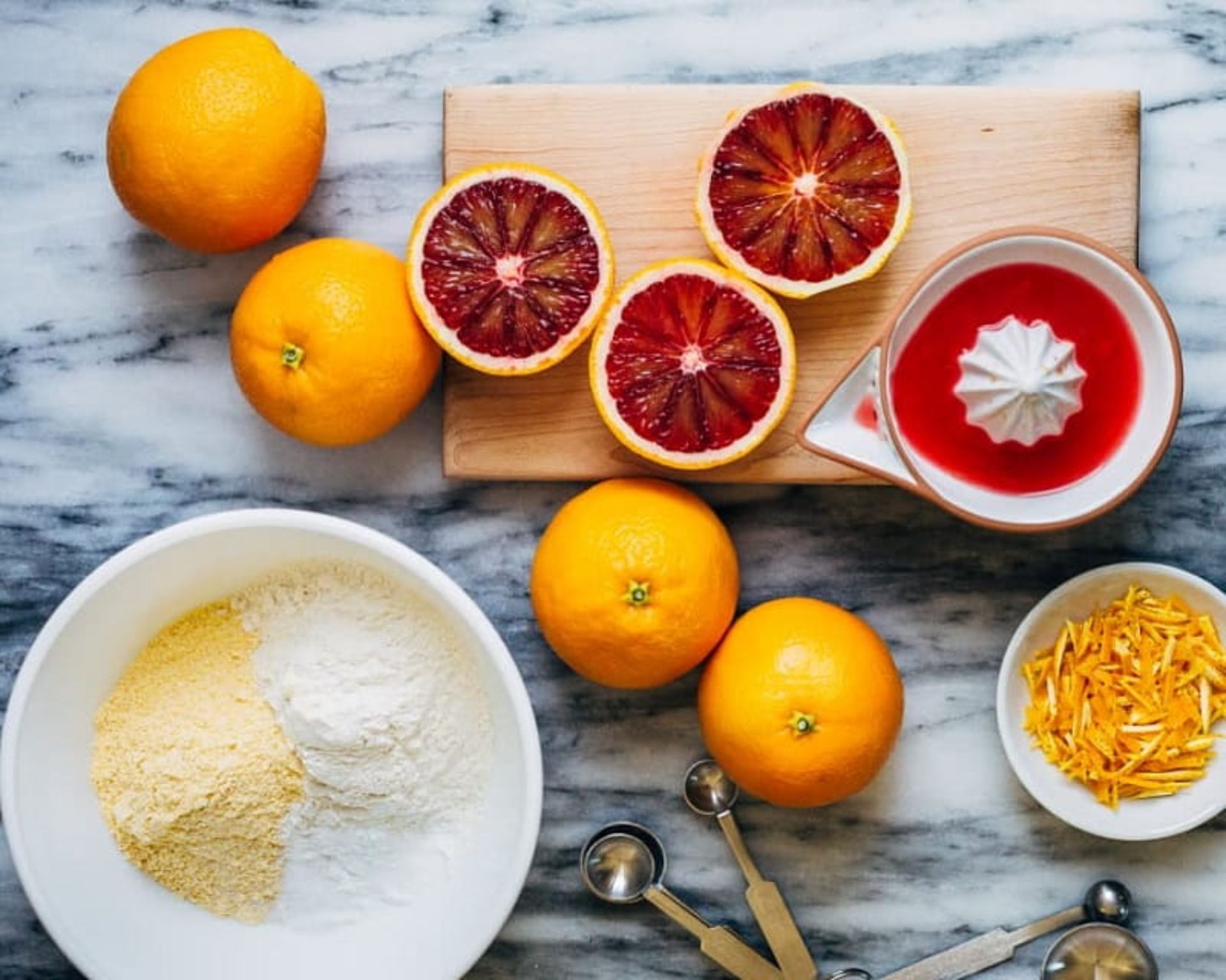 طرز تهیه کیک پرتقال خونی و روغن زیتون