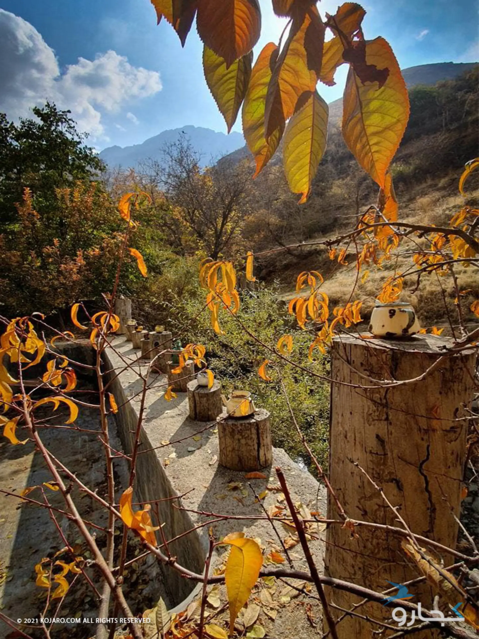 طبیعت روستای واریان در پاییز
