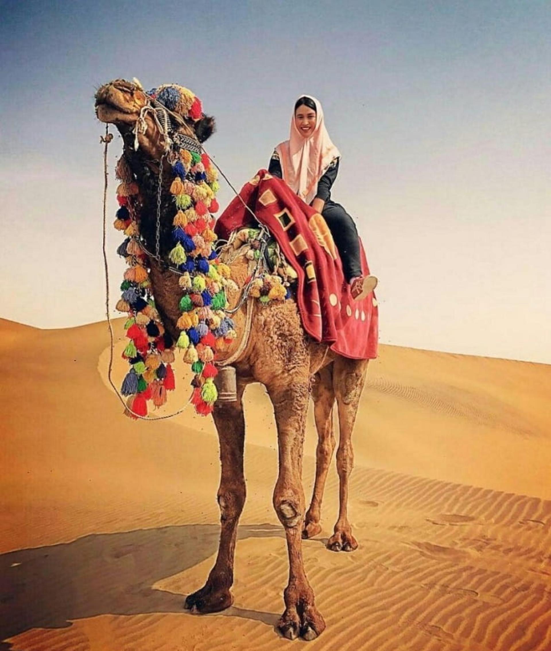 شتر سواری در کویر کاراکال
