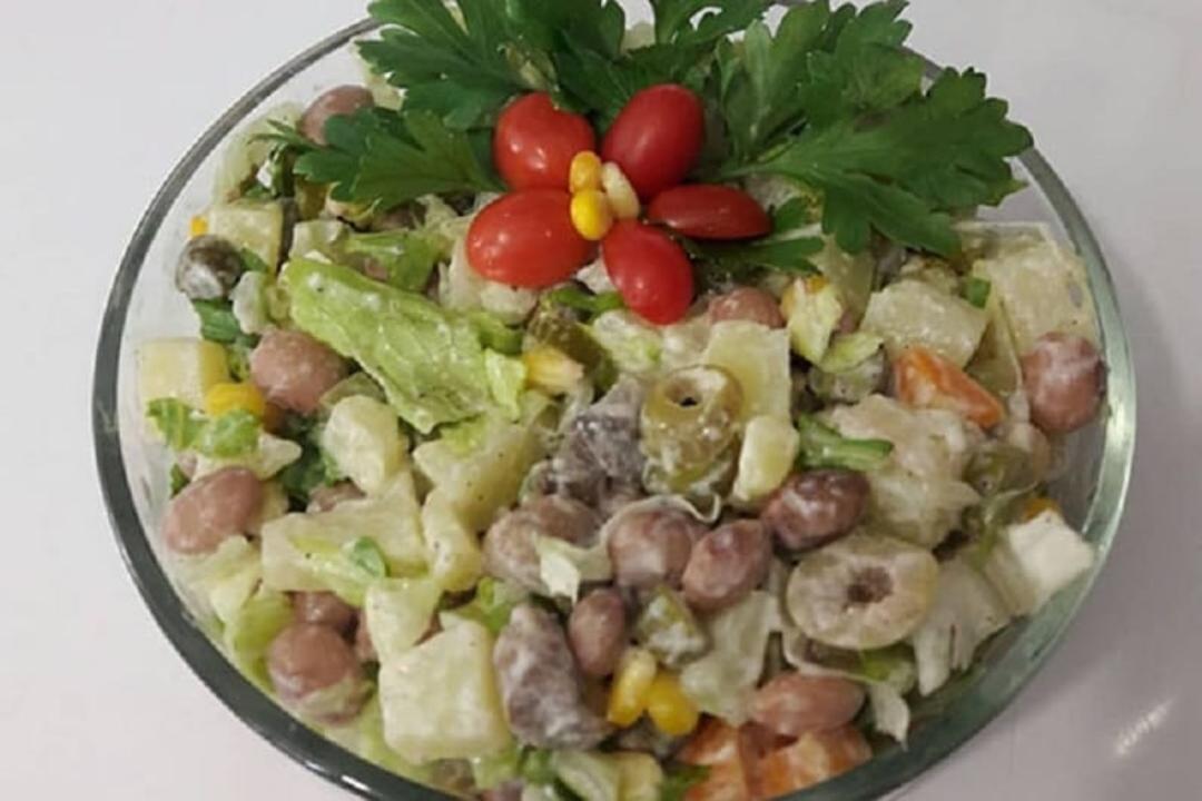 سالاد لوبیا چیتی