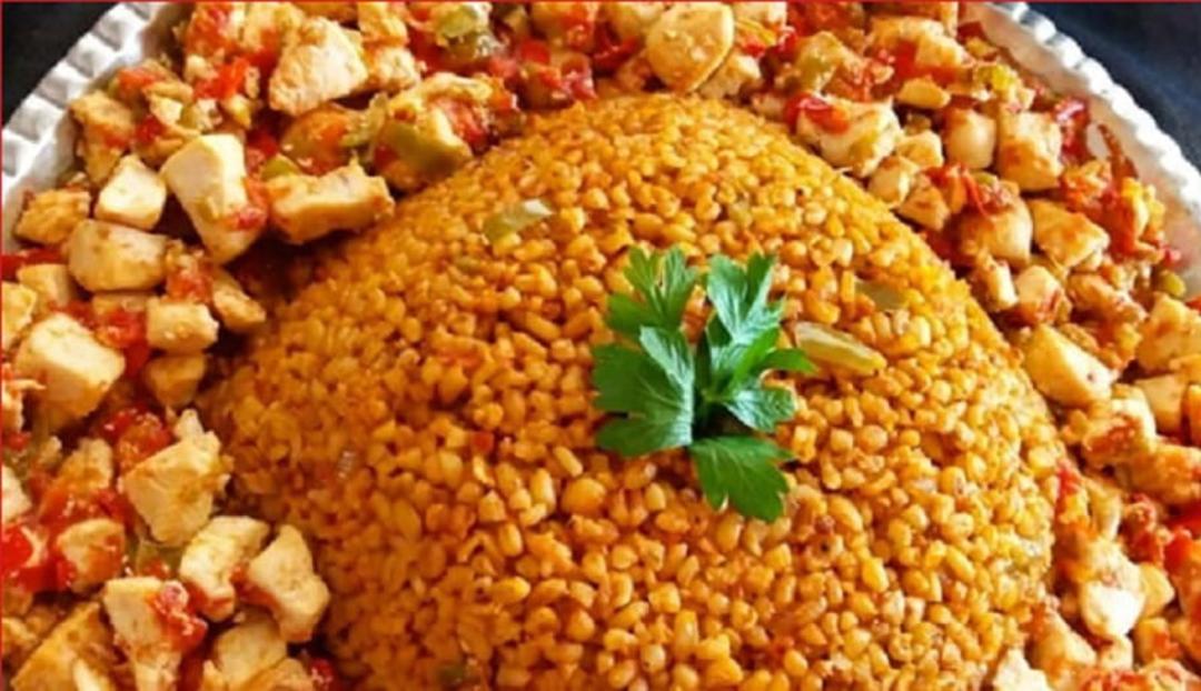 طرز تهیه بلغور پلو با مرغ