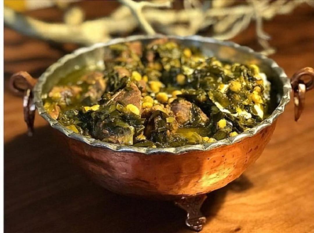 خورش سیر قلیه با مرغ