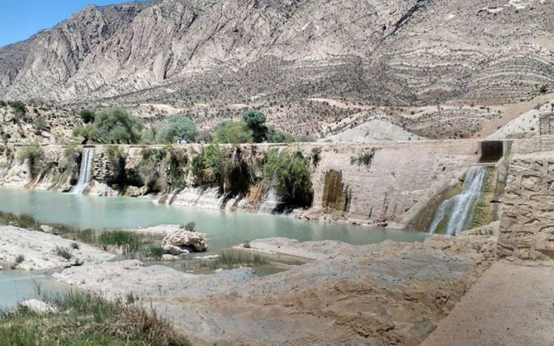 بند بهمن شیراز روی رودخانه قره آغاج
