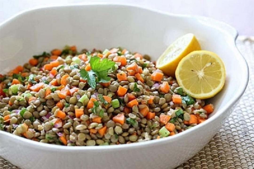 طرز تهیه  سالاد عدس