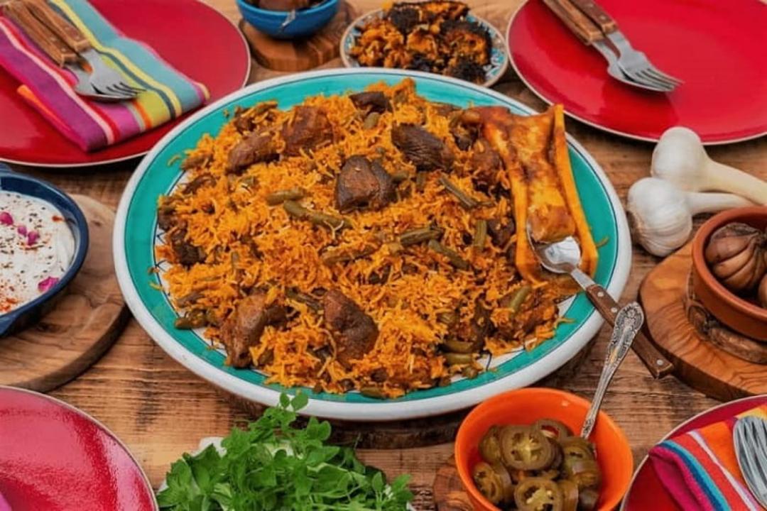 لوبیا پلوی مجلسی