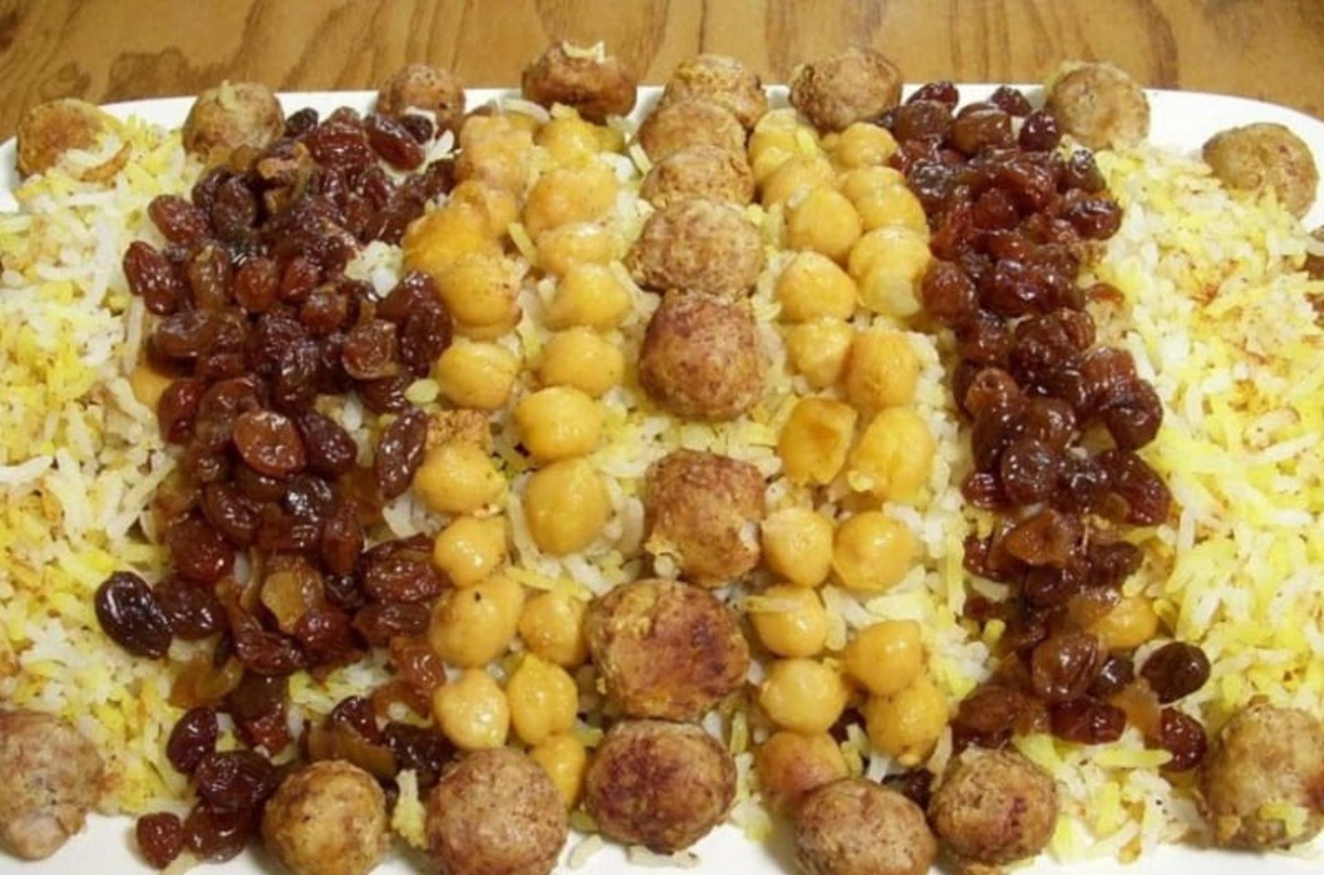 نخود پلو گرگانی