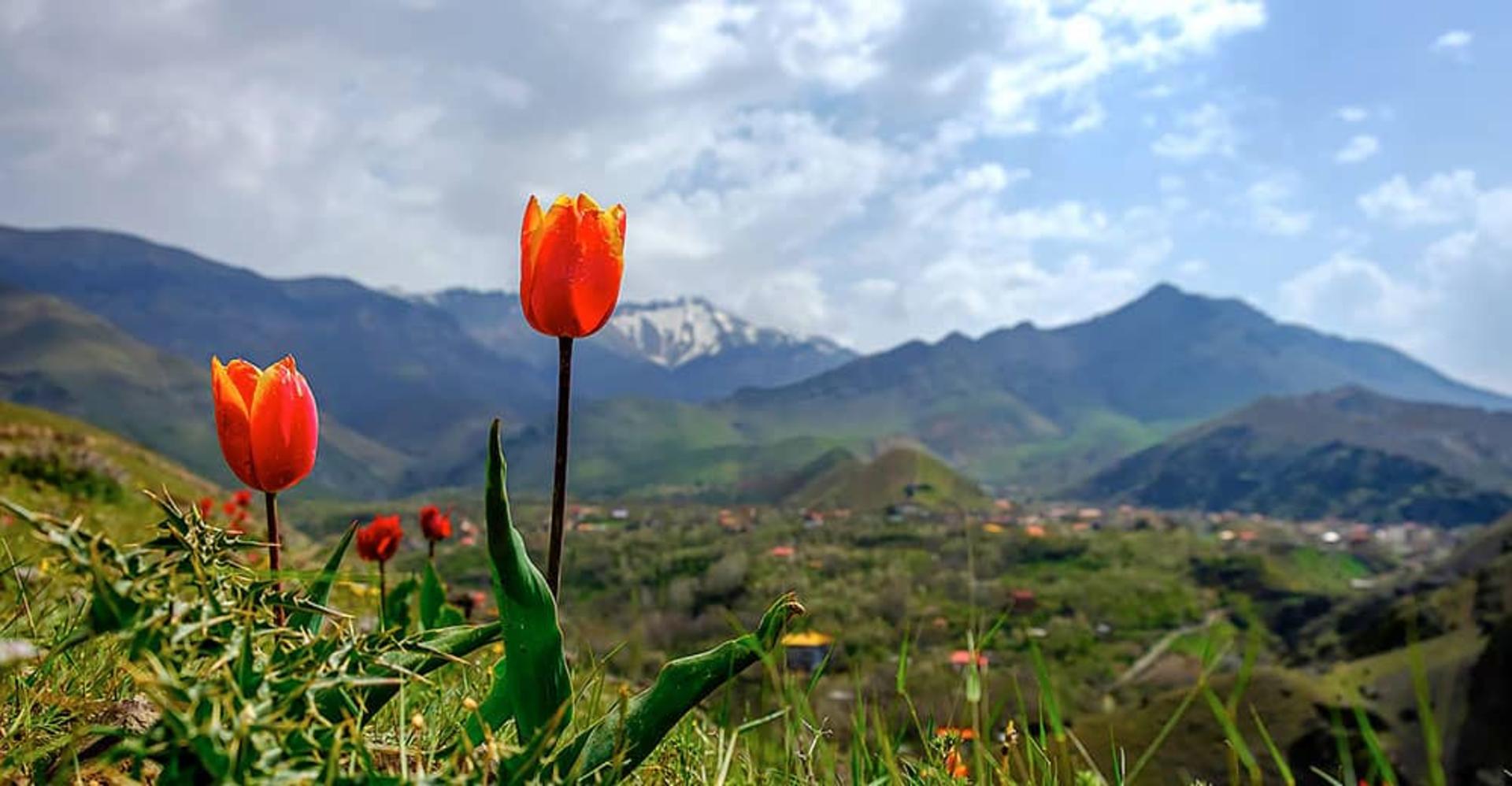 نمایی از کوه‌های اطراف کندر