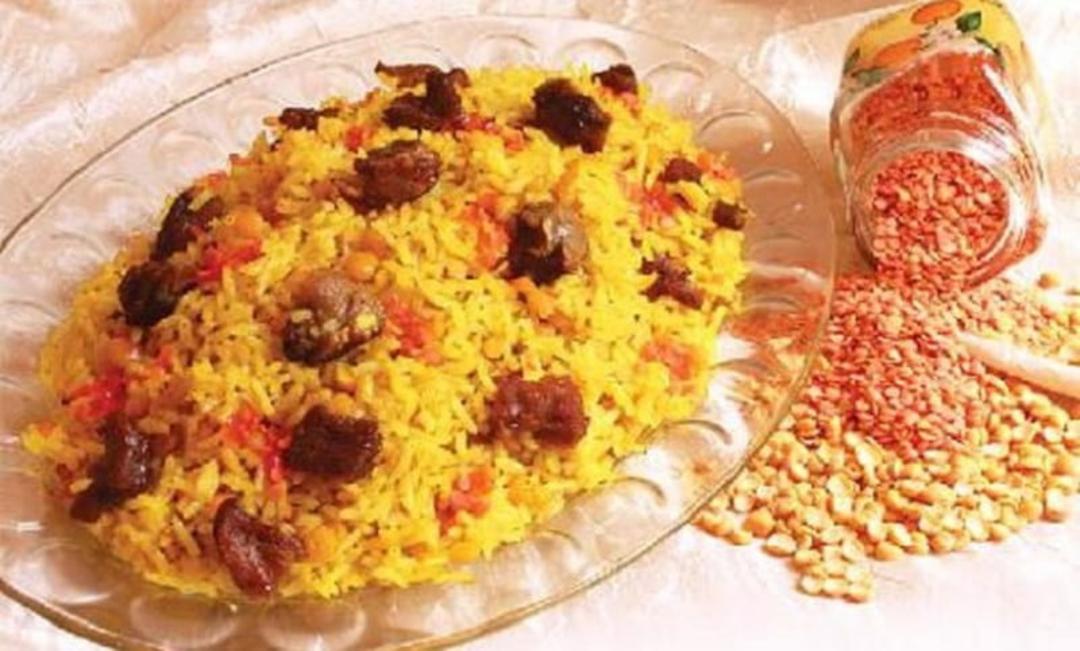 لپه پلو با زیره
