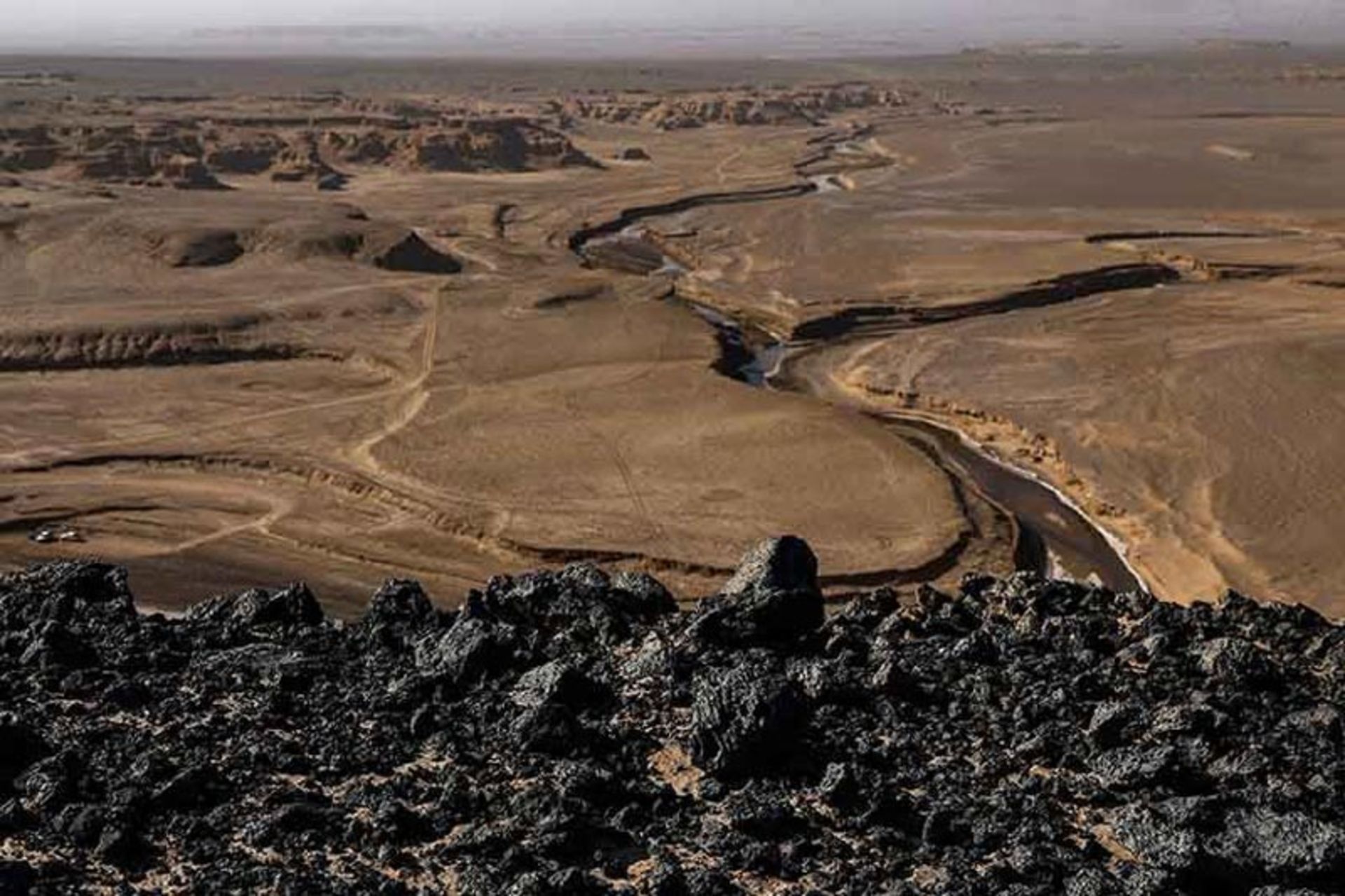 نمایی از منطقه سیاه گندم بریان در نزدیکی کرمان