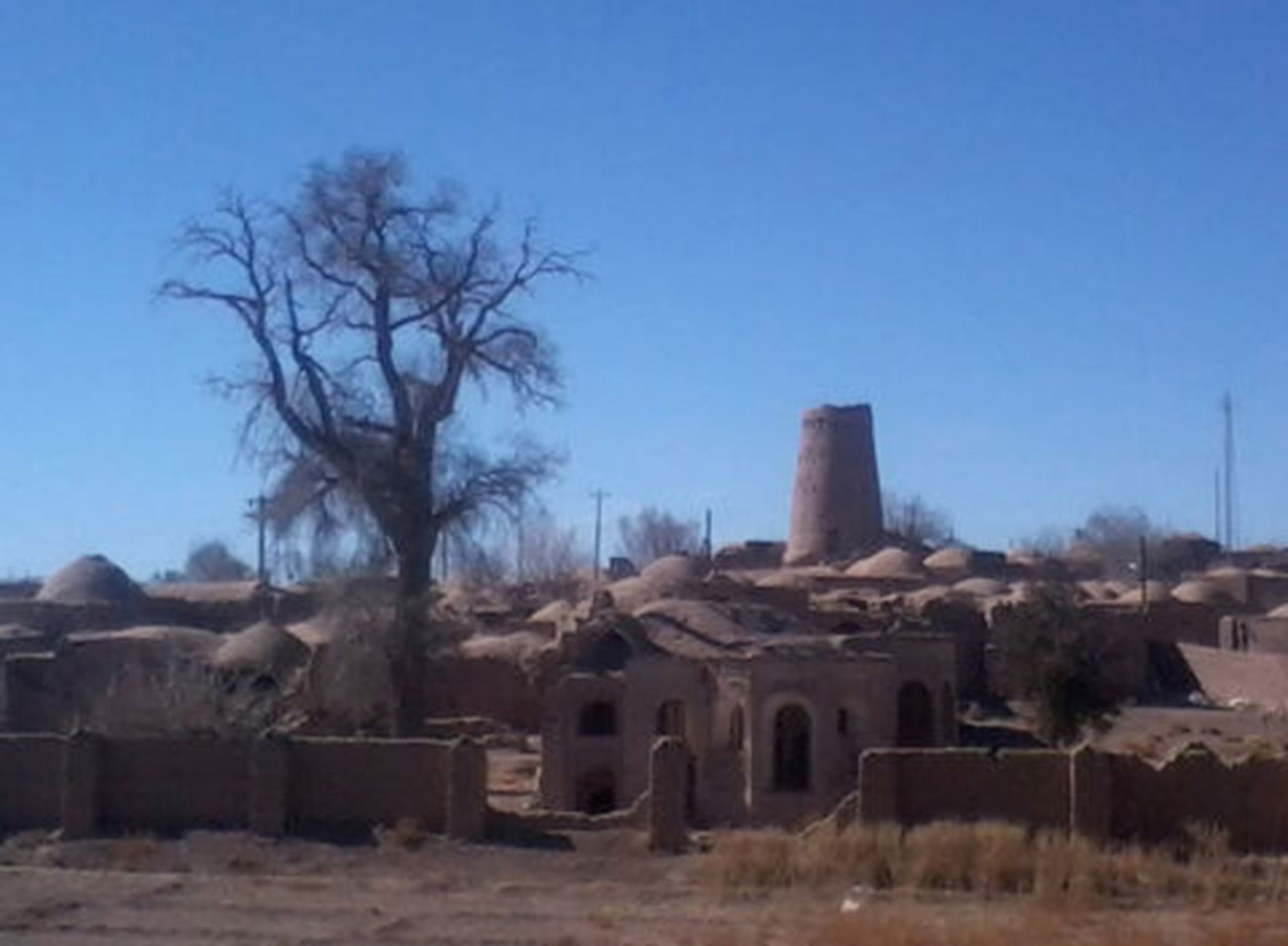 نمایی از روستای تاریخی بهرامجرد کرمان