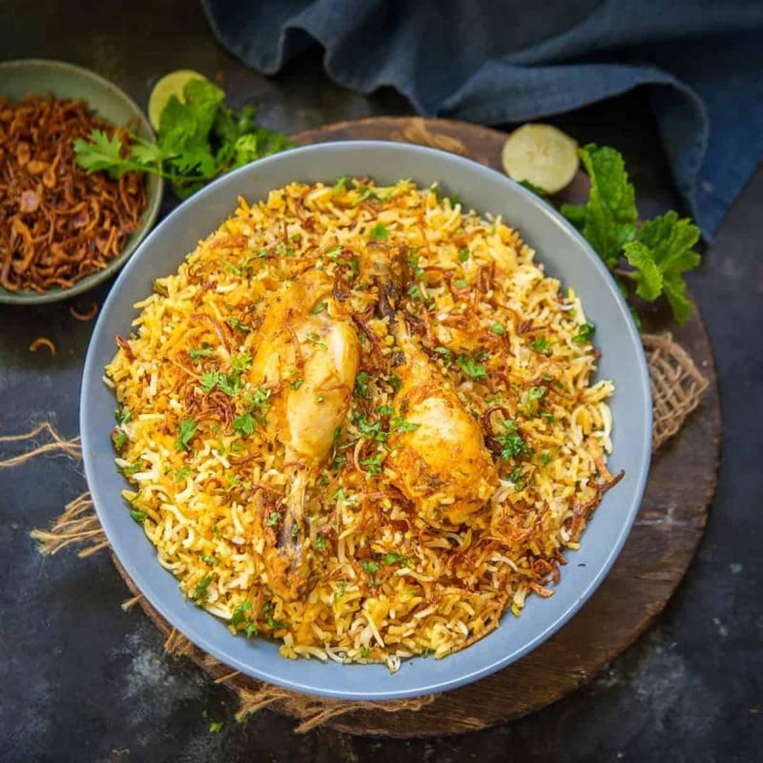 طرز تهیه پلو بریانی مرغ