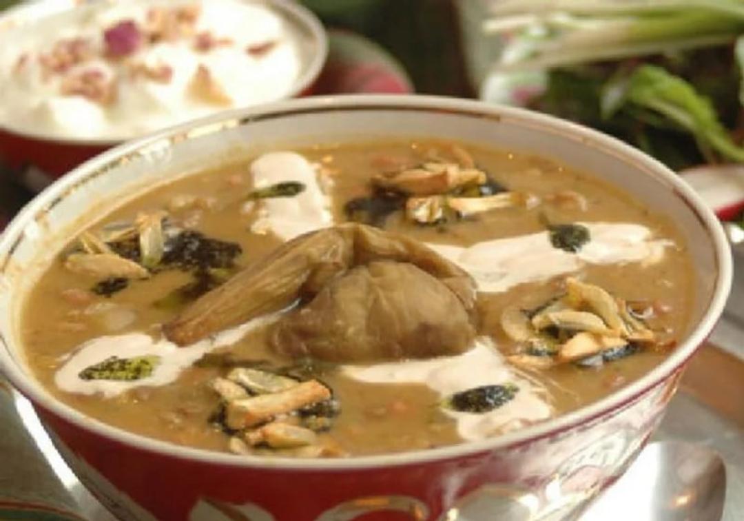 آبگوشت بادمجان و کشک