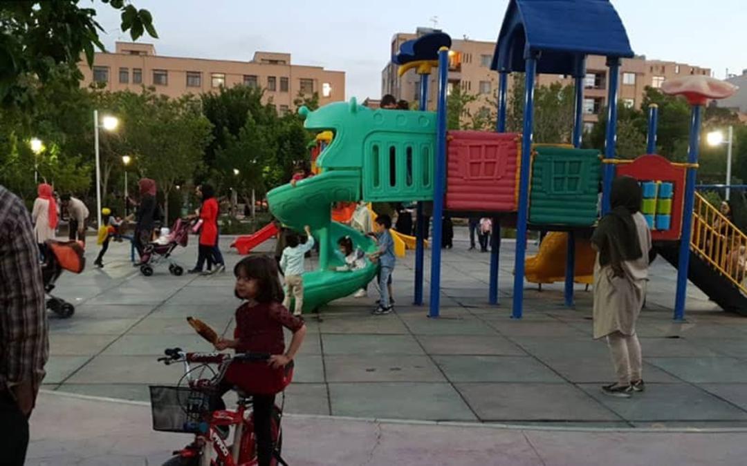 فضای بازی کودکان در بوستان ملت اصفهان
