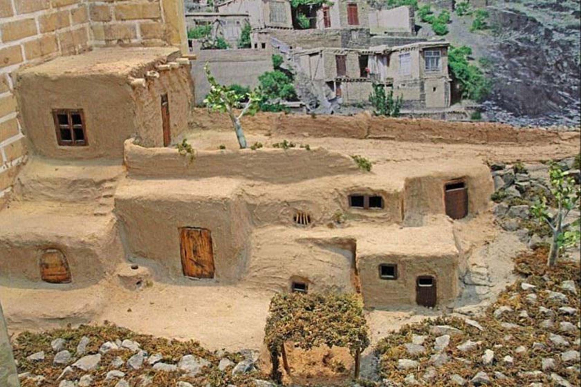 ماکت خانه های قدیمی در موزه نان مشهد