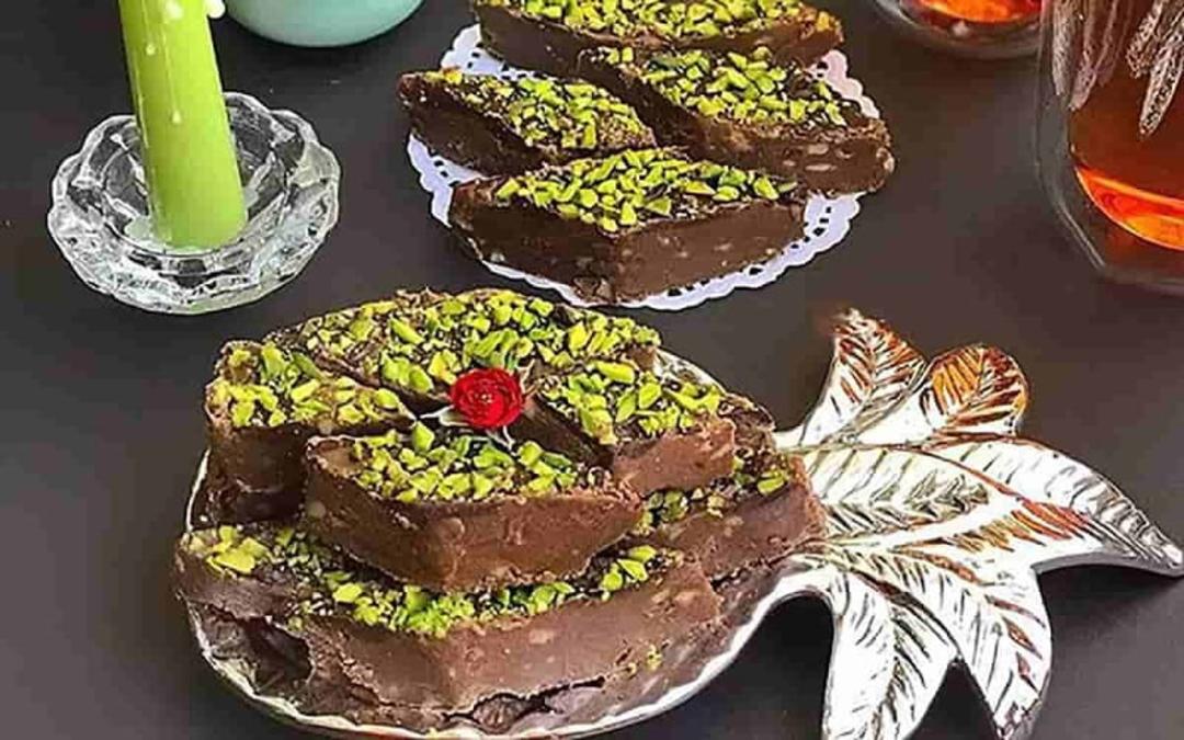 تهیه حلوا شکلاتی
