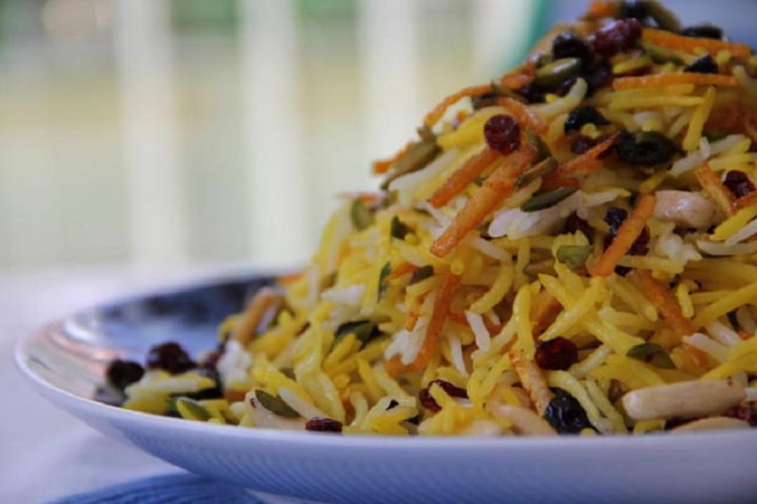 طرز تهیه شیرین پلو قزوینی