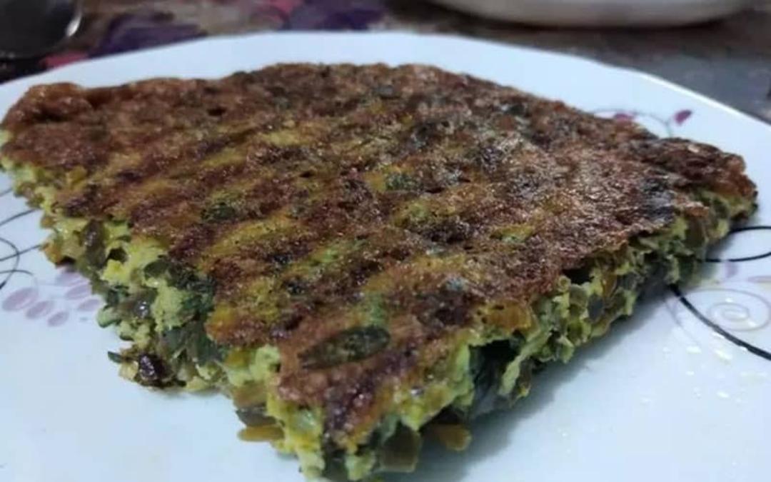 یک برش کوکو سبزی