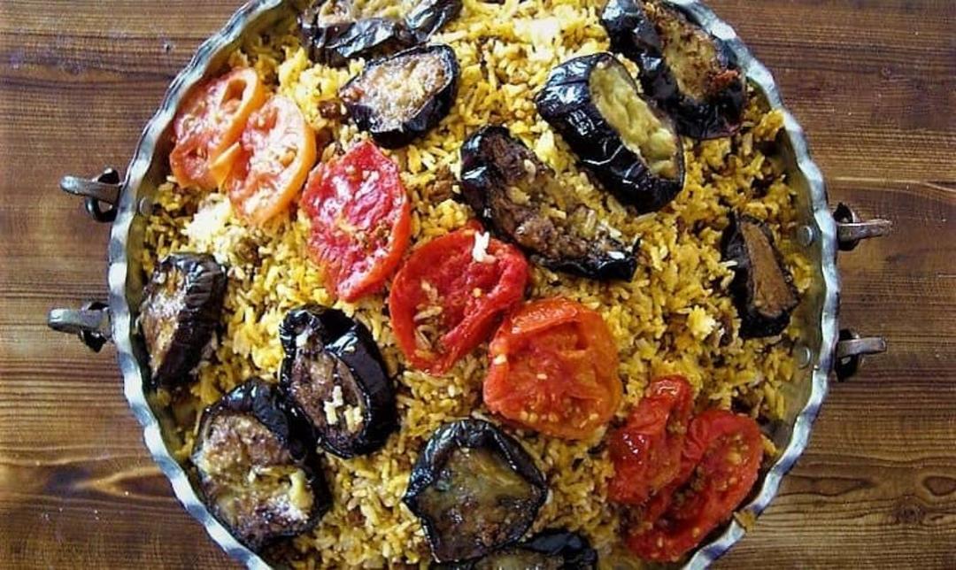 طرز تهیه بادمجان پلو قزوینی