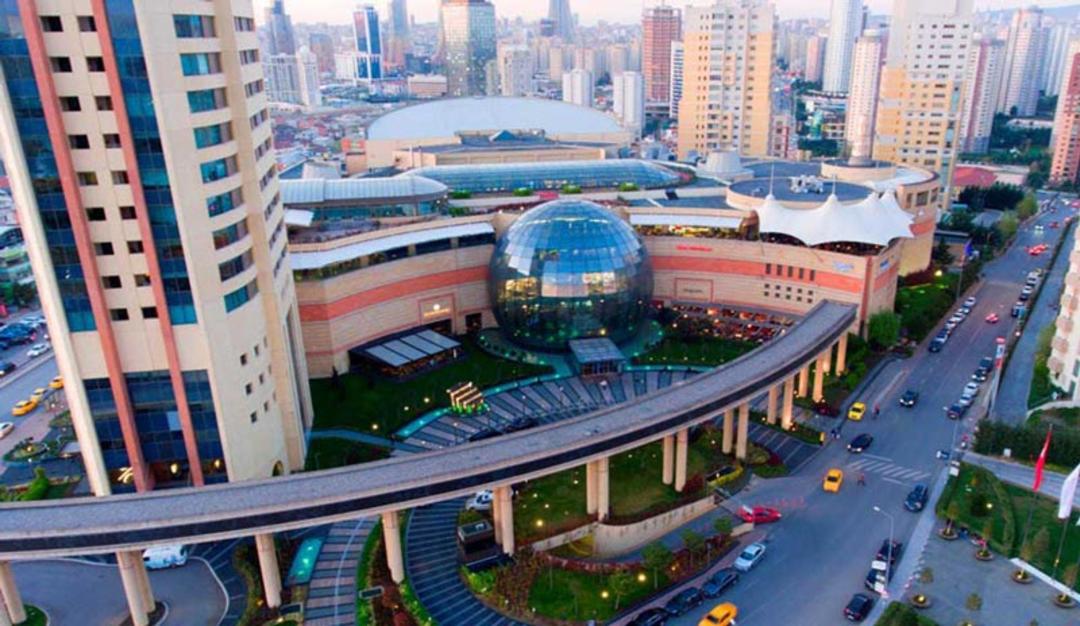 مرکز خرید پالادیوم استانبول از بالا