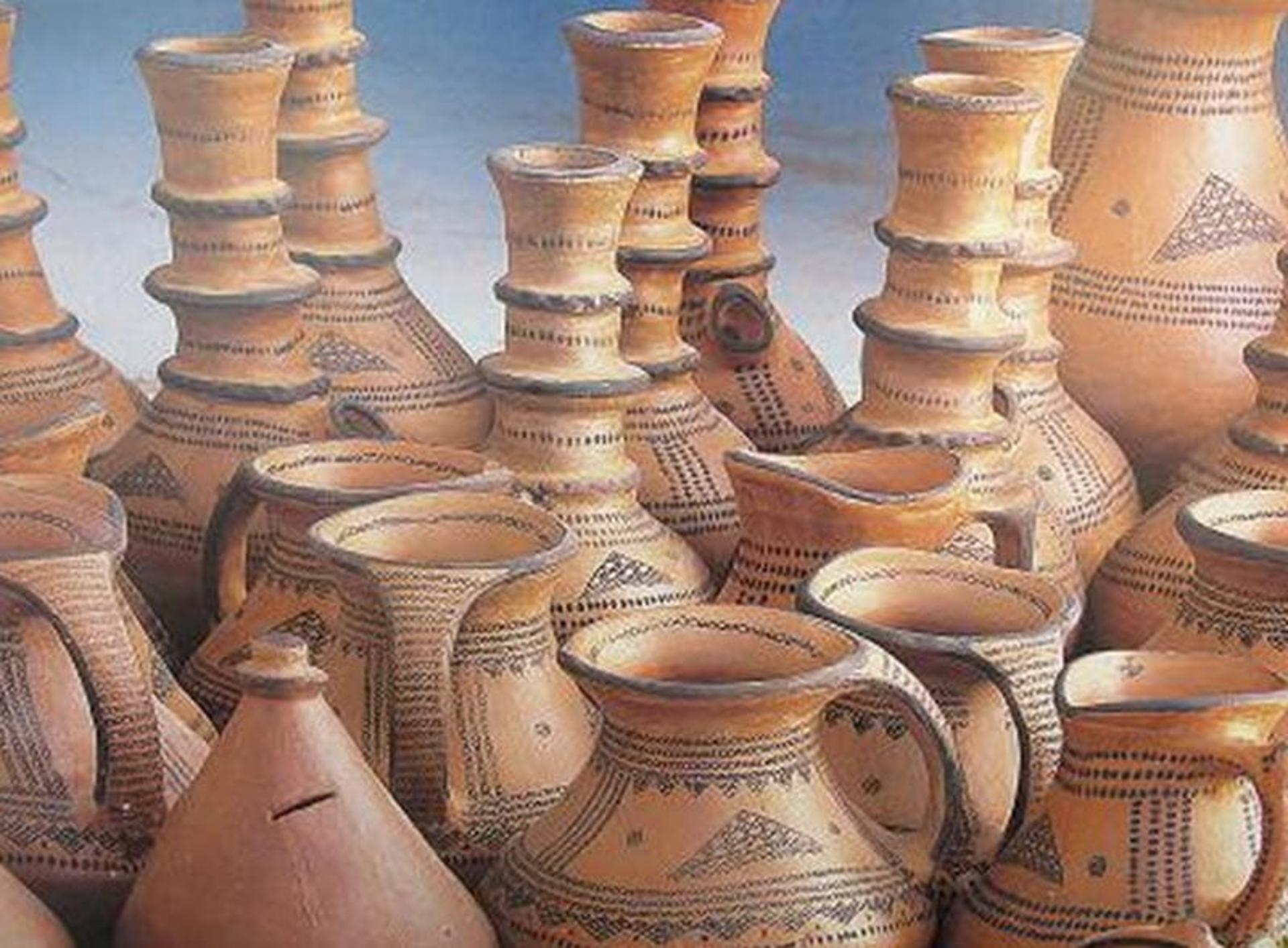 ظروف سفالی دست ساز ایرانی