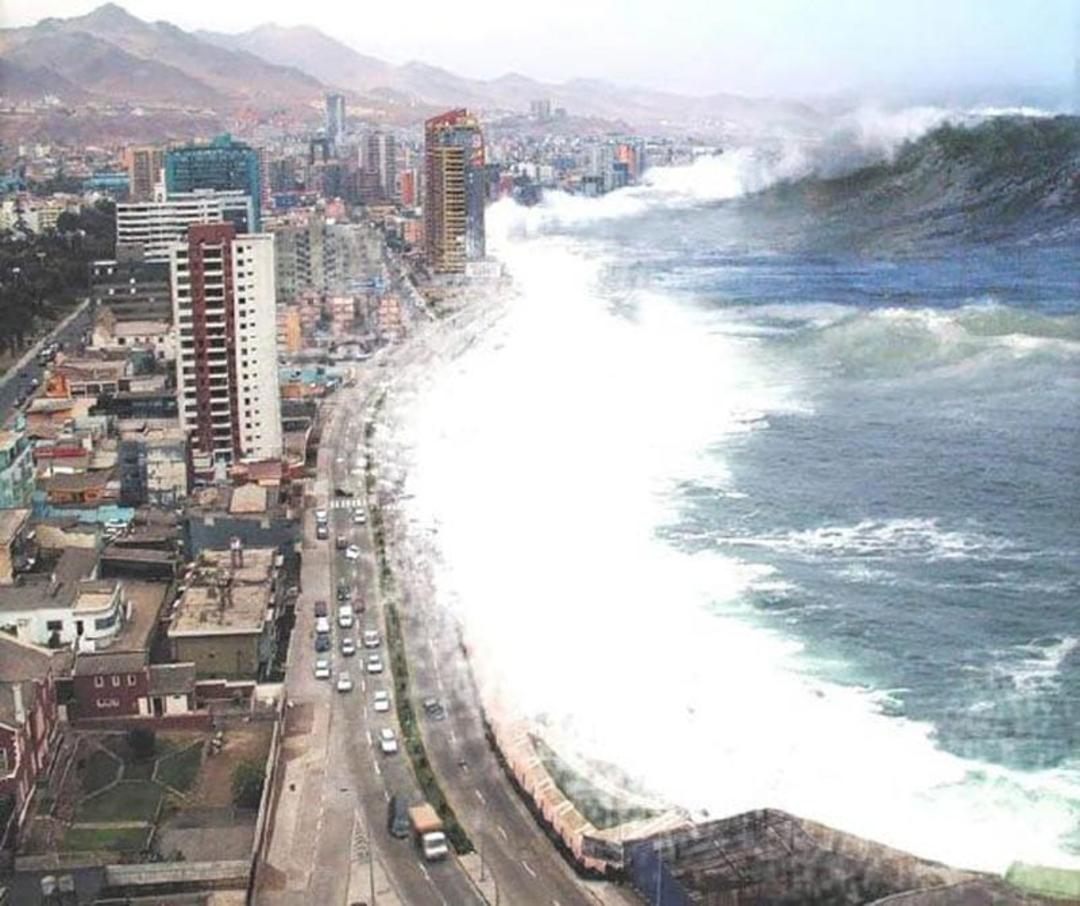 سونامی بزرگ و ایجاد سیل ویرانگر
