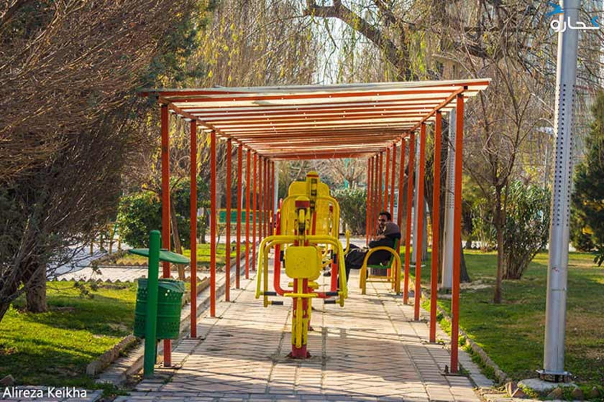 وسایل ورزشی در پارک هنرمندان