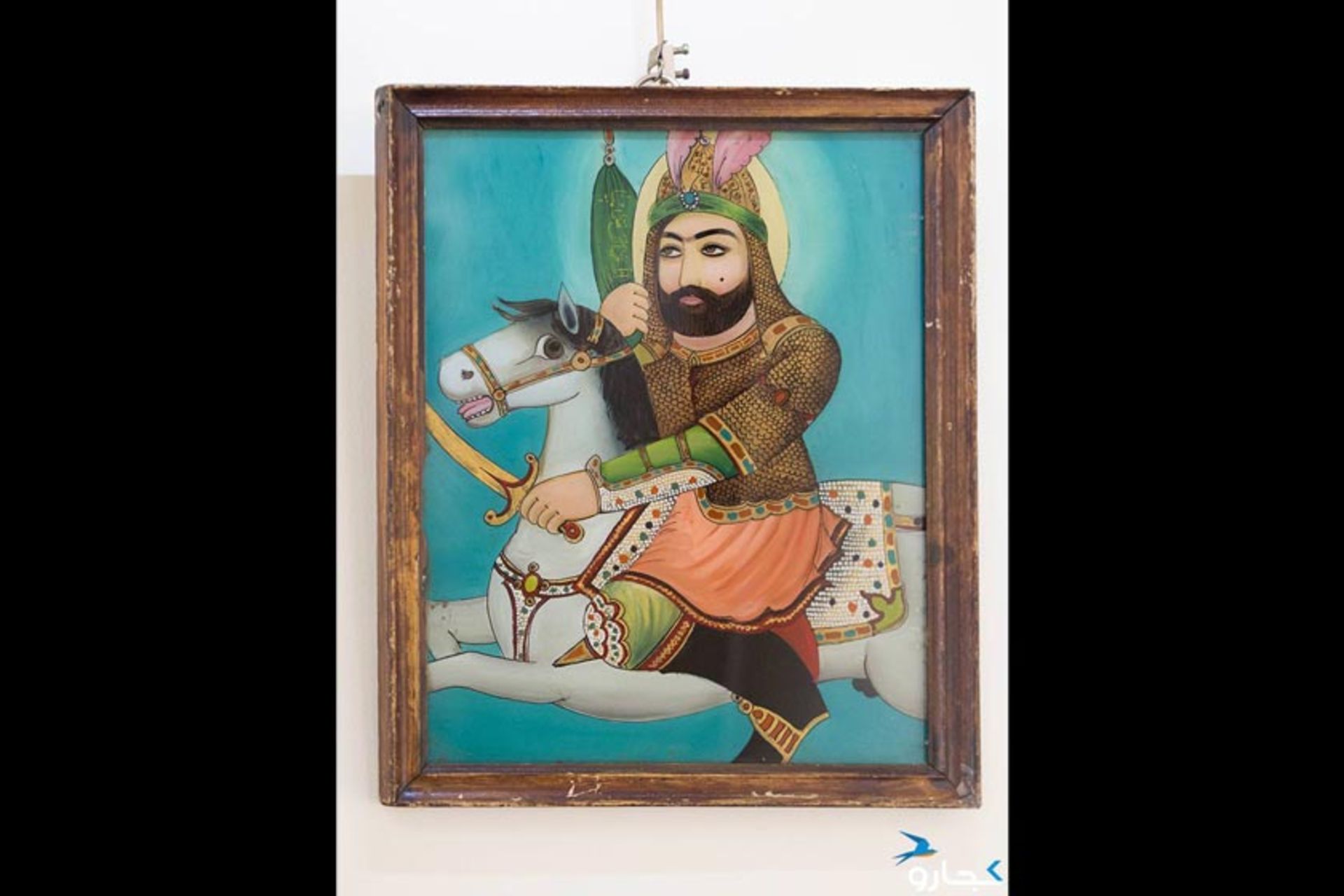 نقاشی از ائمه در موزه نقاشی پشت شیشه