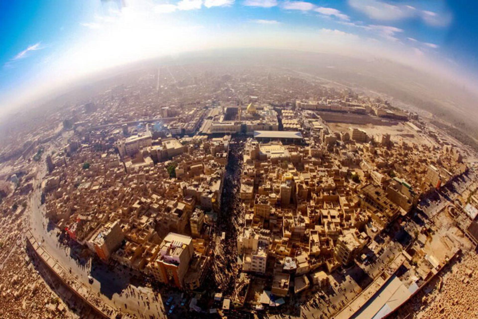 عکس هوایی از کربلا