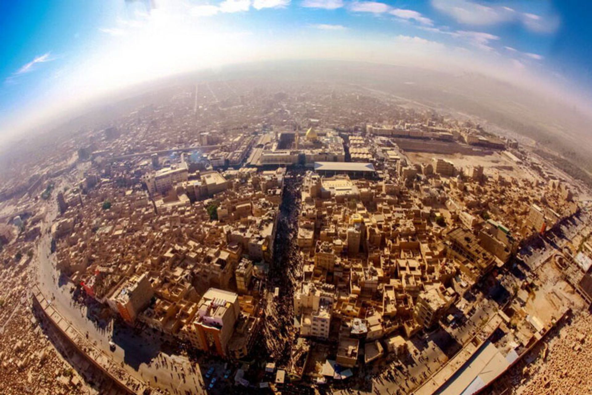 عکس هوایی از کربلا