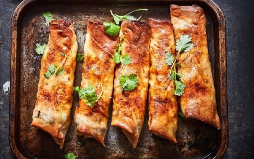 بورک گوشت و بادمجان