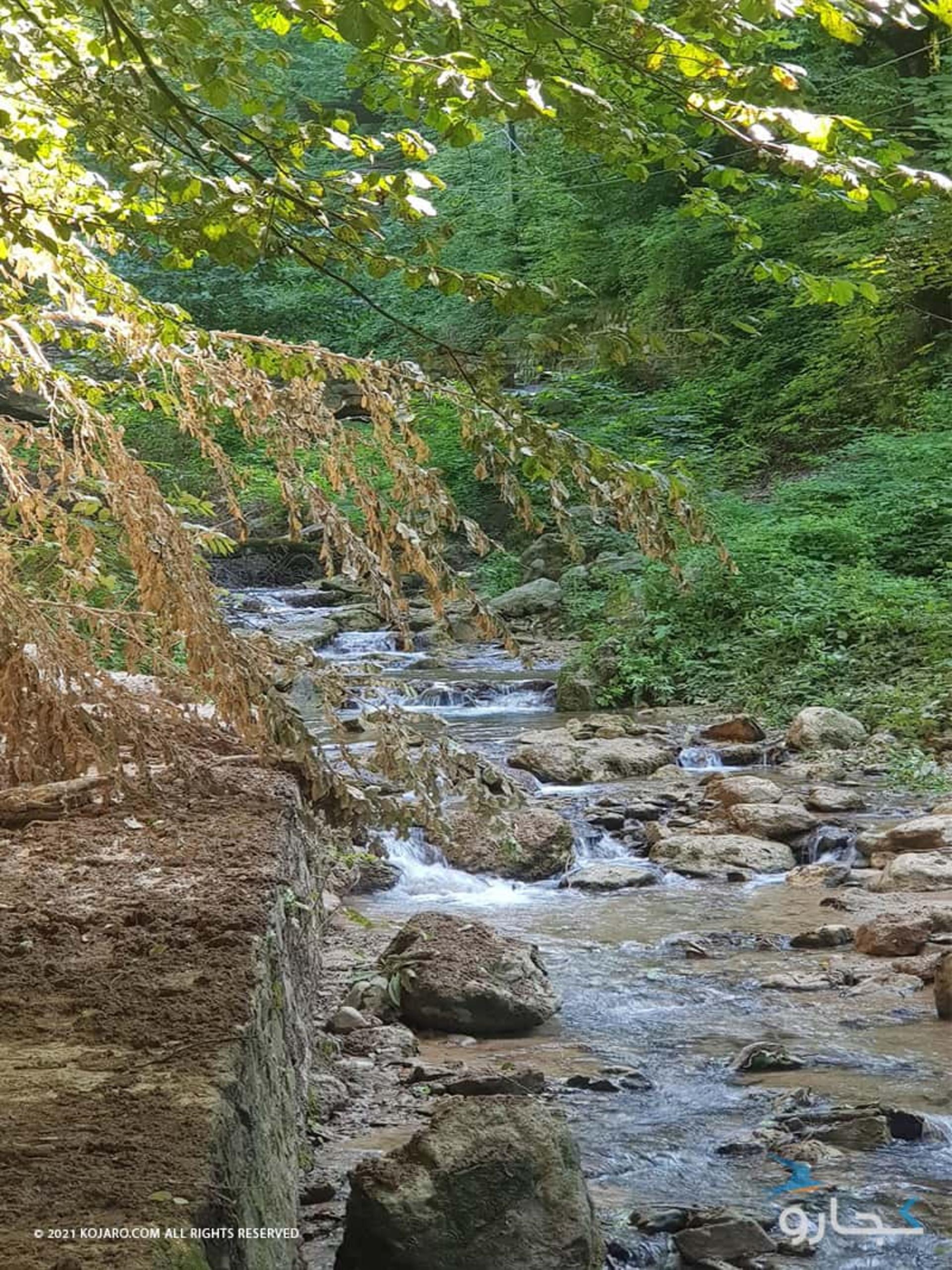 مسیر آبشار کبودوال