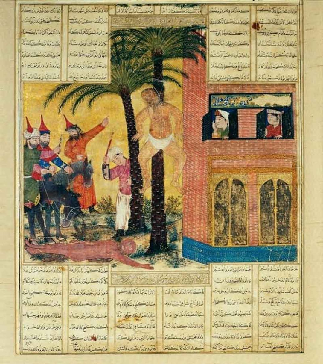 مینیاتور بر دار کشیدن مانی پیامبر