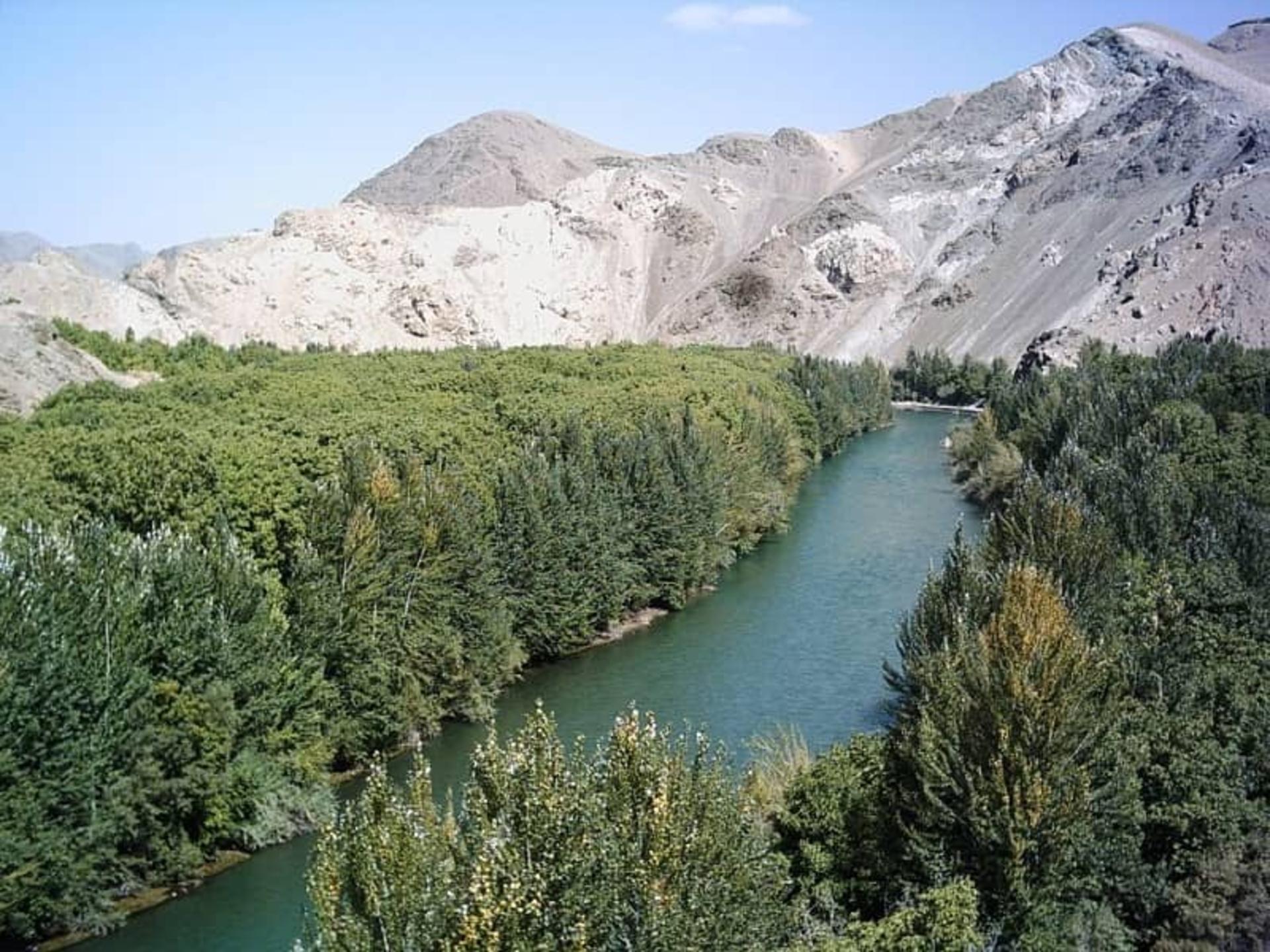 زاینده رود در شهرستان سامان