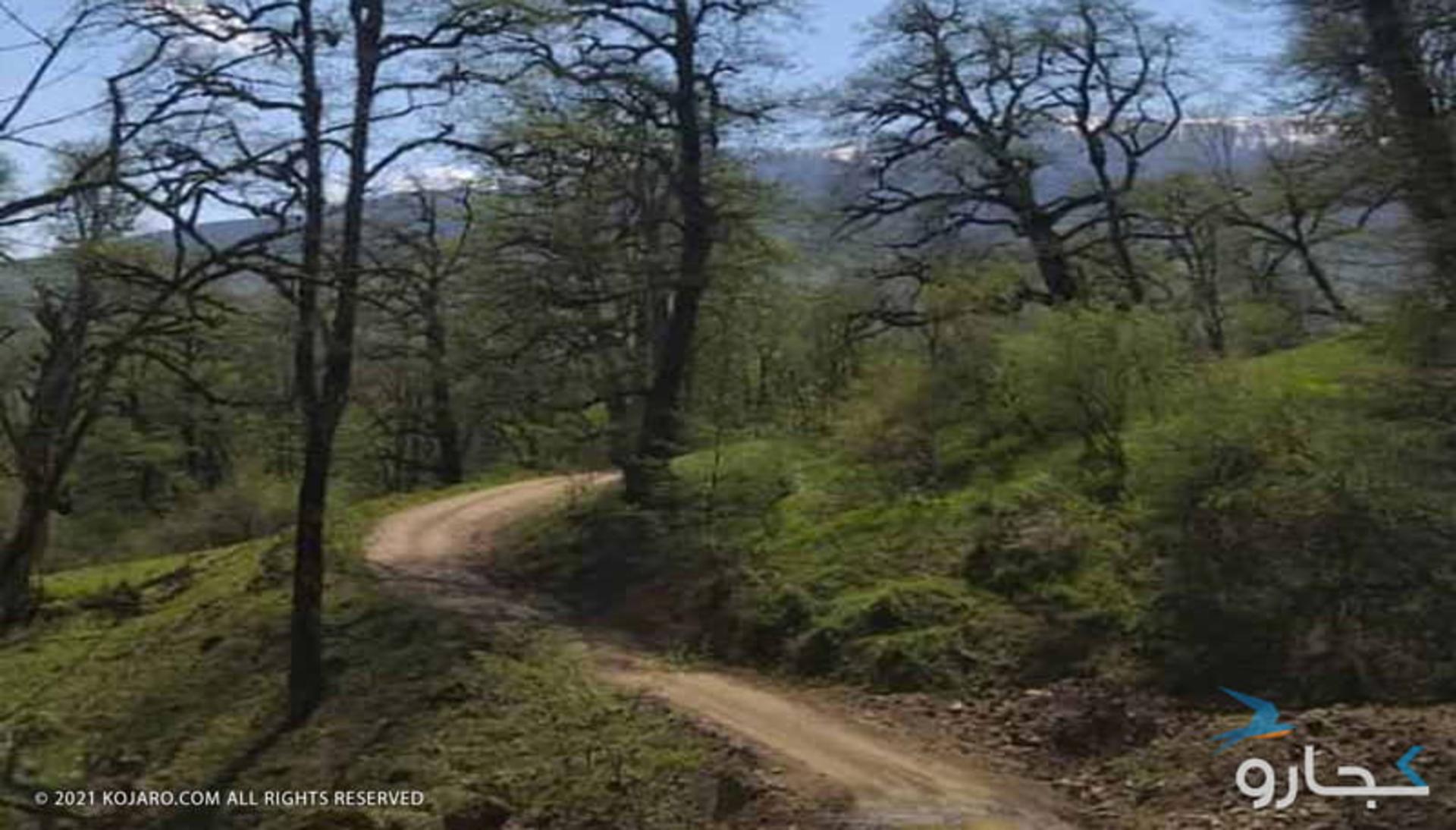 مسیر خاکی در جاده دو هزار مازندران