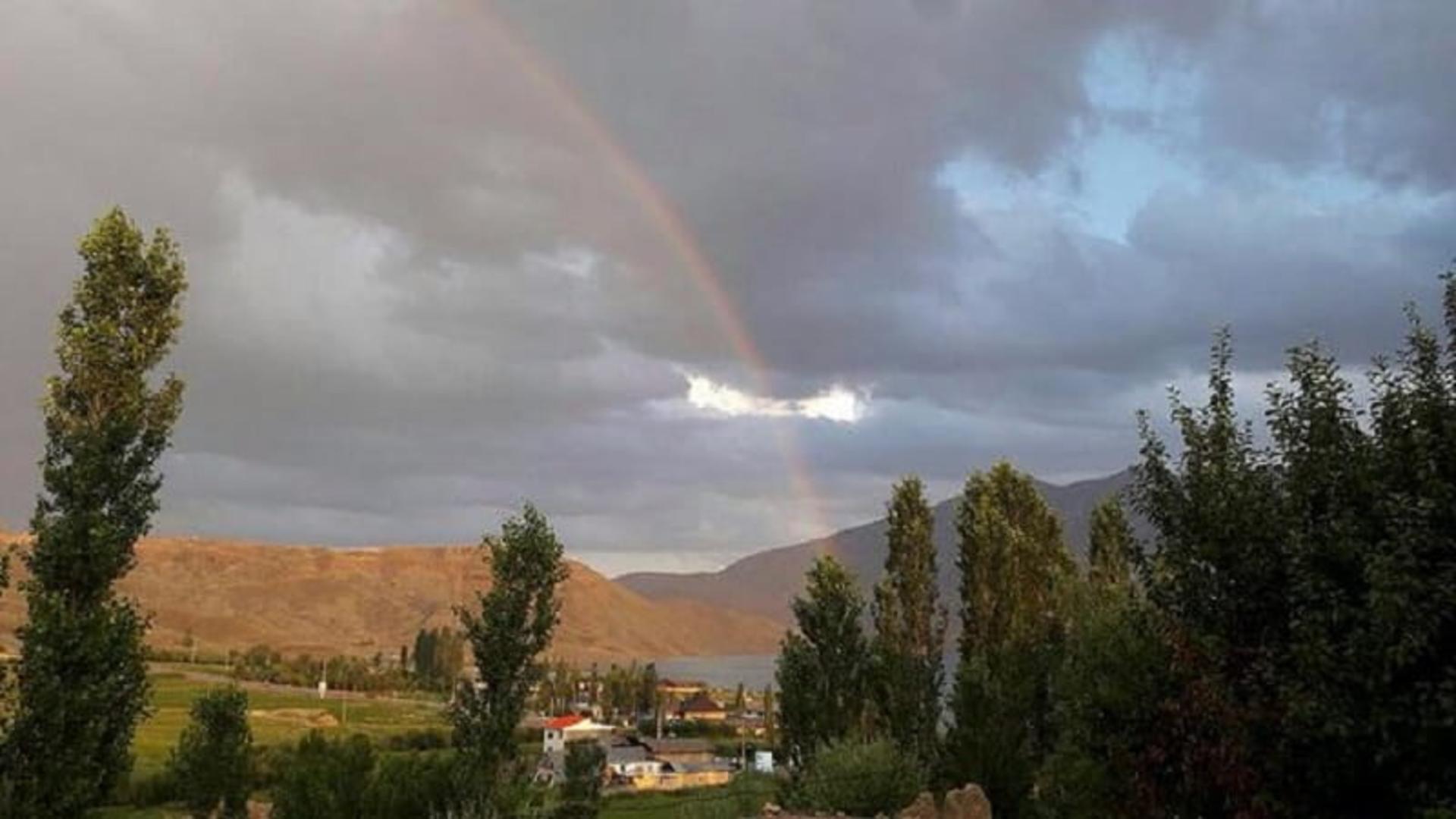رنگین کمان روستای سله بن