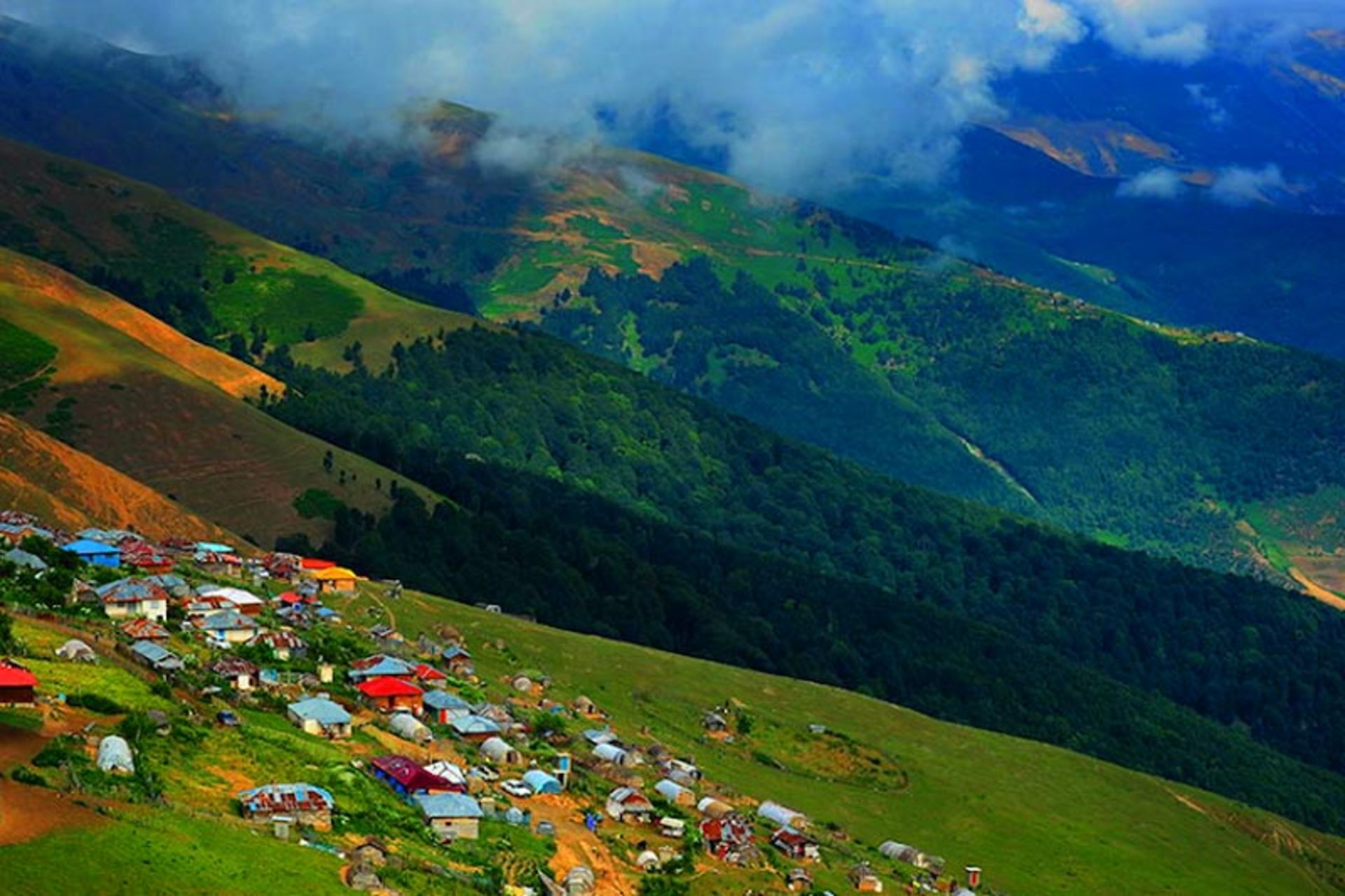 روستاهای مسیر جاده اسالم به خلخال