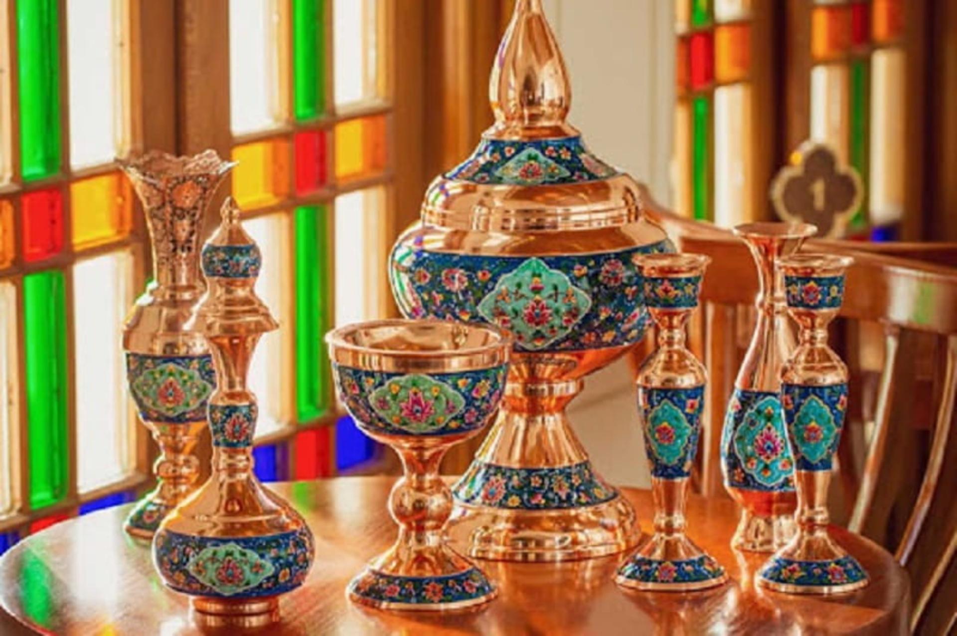 میناکاری روی مس در اصفهان