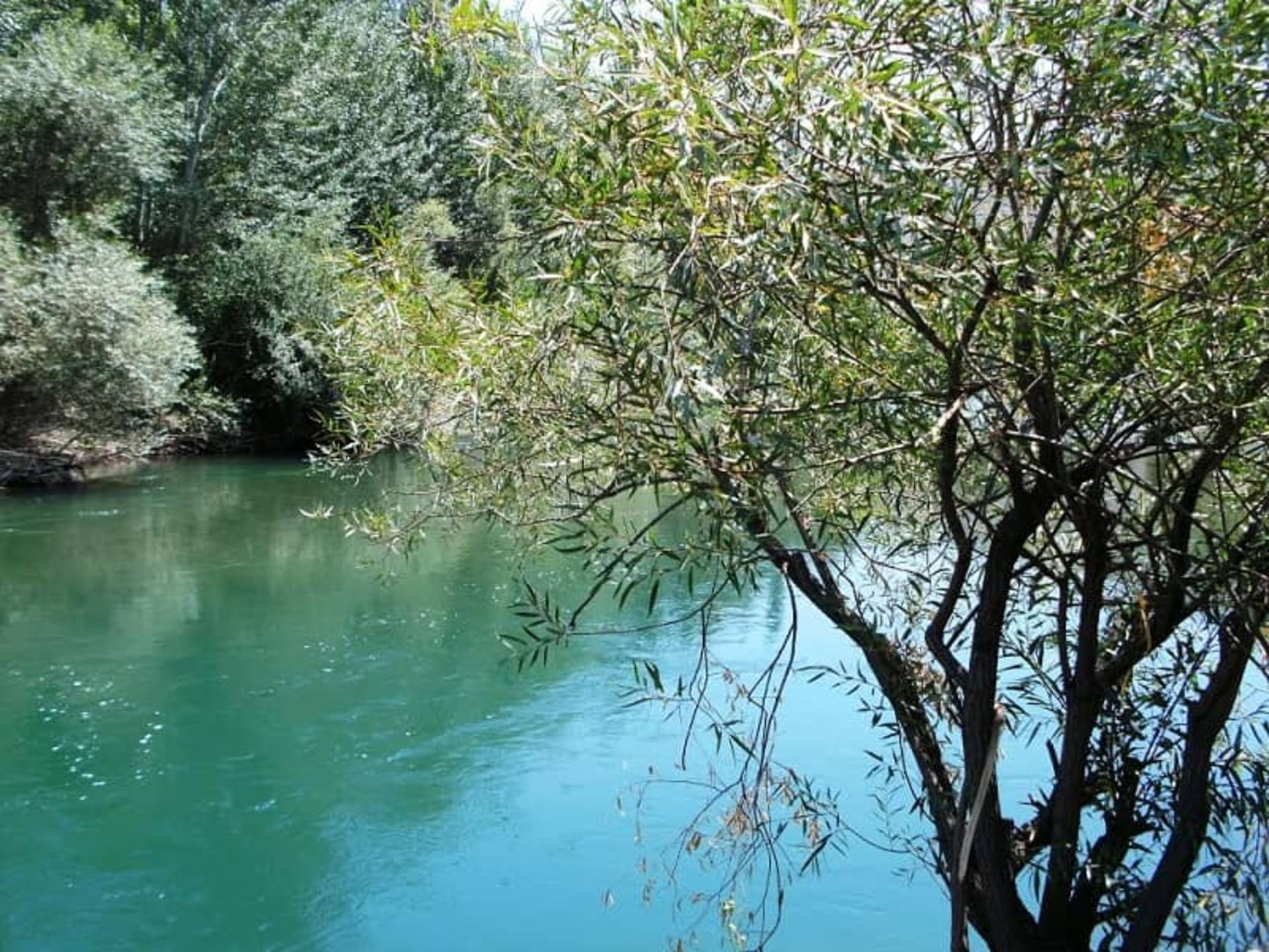زاینده رود در فصل بهار در روستای هوره